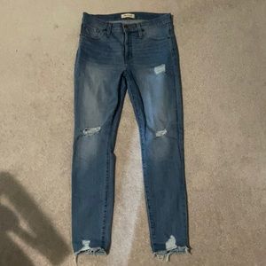 High rise skinny madewell jeans